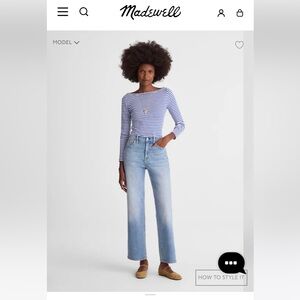 Madewell perfect vintage wide leg crop